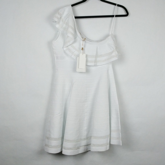 Ted Baker Streena Skater One Shoulder Ruffle Dress - Picture 6 of 7